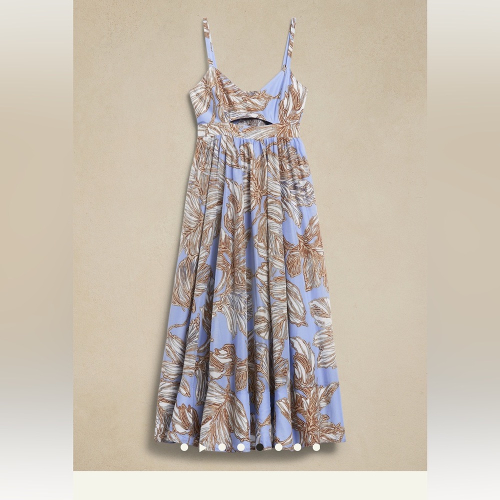 NWT Banana Republic size 14 ISA cotton silk dress